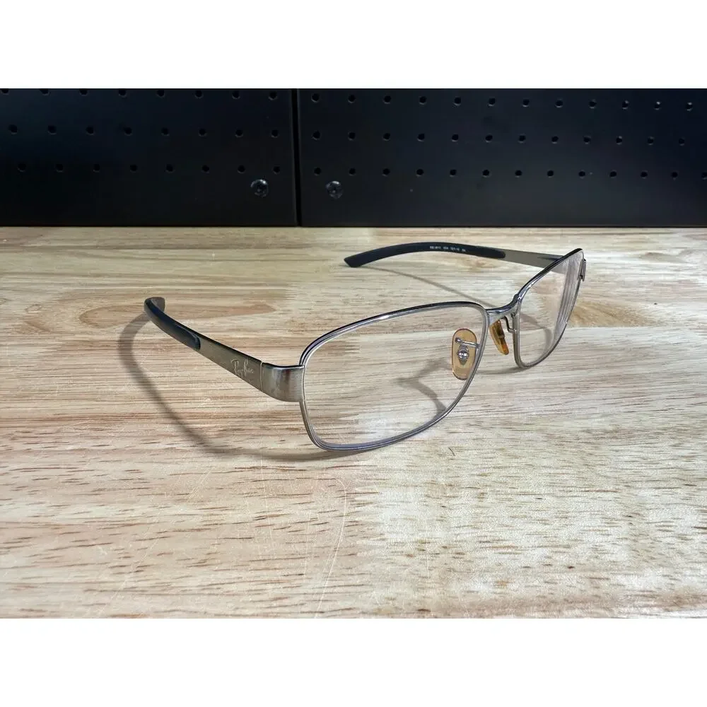 Ray Ban RB 3413 004 Rectangle Gunmetal Gray Eye Glasses 59-18 3N